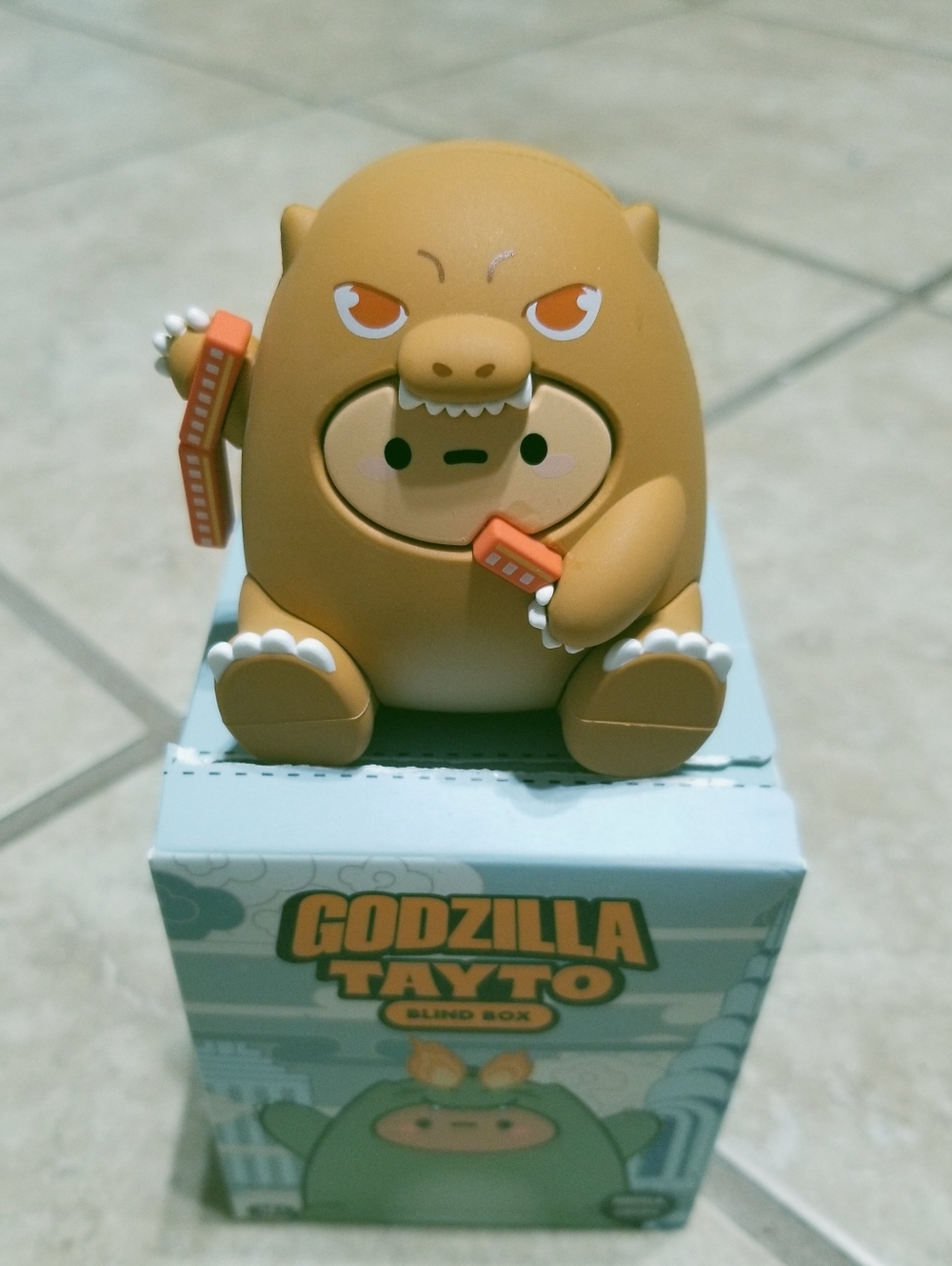 Smoko x Godzilla Tayto Blind Box: Orange Godzilla Figure